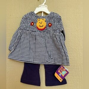 Y2K deadstock Winnie the Pooh 2 piece set